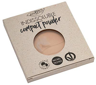 PuroBio Unlösliche Kompakte Gesichtspuder-Nachfüllung, Nr. 04 Warm, 9 g