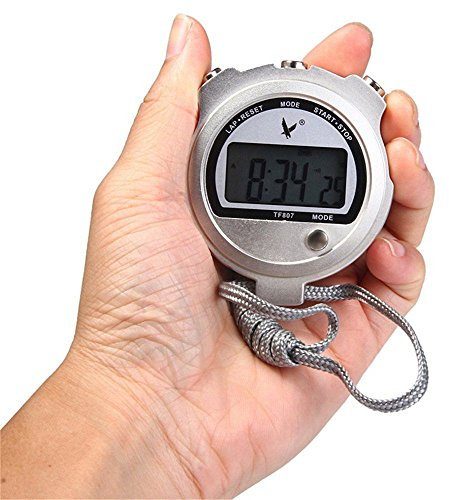 Cuzit durable montre pour Coaching genoux Mode Tf807 manuel portable LCD Digital chronographe Minuteur en métal Chronomètre Sport Minuteur avec dragonne