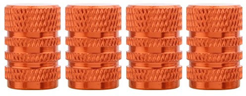 TOMALL Orange Runde Stil Aluminium Reifen Ventilkappen für Auto Auto Motorräder