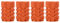 TOMALL Orange Runde Stil Aluminium Reifen Ventilkappen für Auto Auto Motorräder