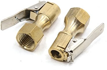 sourcing map 12mm Hose Car Tyre Tire Inflator Air Valve Connector Adapter | 2Pcs, Vehicle tire inflator adapter