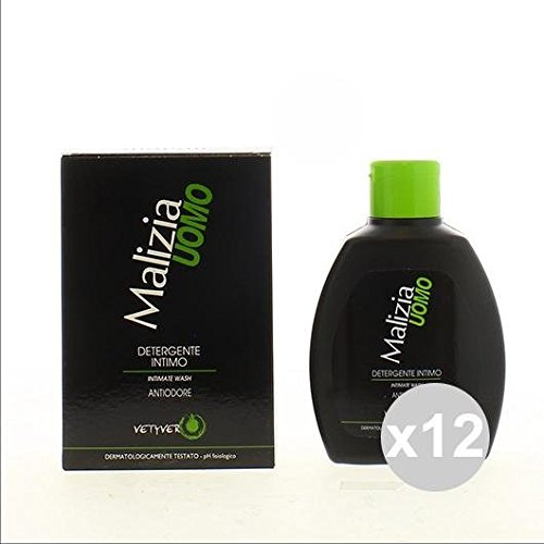 Set 12 MALIZIA Unterwäsche Reinigungsmittel 200 Herren Vetyver Körperpflege