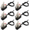 FULARR 6Pcs Professionale Auto Mini Interruttore a Levetta con Pre-Cablato, ON-OFF 2 Posizione 2 Pin SPST Metallo Interruttore a Bilanciere, per Auto Camion Barca –– 3A 250VAC / 6A 125VAC
