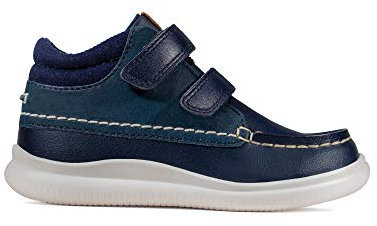 Clarks Boys Ankle Boots Crest Tuktu 19 - Navy Leather - UK Size 9H - EU Size 27 - US Size 9.5XW