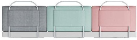 Mgchowue 50cm 60cm Bettgitter für Kinder, Sturzsicheres Bettgitter, für Kinderbetten, Elternbetten, 40-60 cm Verstellbares Stahlrohr (Color : Gris, Size : 50cm)