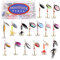 SHADDOCK Fishing Lures Kit Spoon Spinnerbaits Swimbait Crankbaits Minnow Variety Kit Rooster Tail Trout Spinner Salmon Spoons Walleye Assorted Metal Hard Lures Spinners Bait (16pcs Spinner Kits)