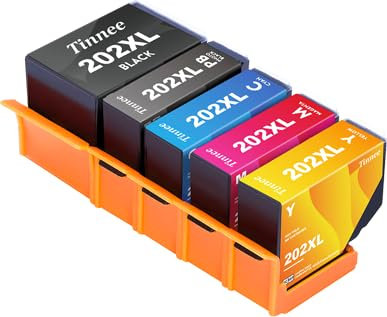 Tinnee 202 XL 202XL Druckerpatronen mit Kompatibel Epson XP 6100 Druckerpatronen, Kompatibel Epson 202 Epson 202XL für Expression Premium XP-6000 XP-6005 XP-6100 XP-6105 XP6000 XP6005 XP6100 XP6105