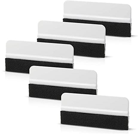 Hsthe Sea Vinyl Wrap Squeegee Applicator Professional Wrapping Sign Decal Plastic Tool Felt Edge, Blue