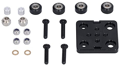 Gantry Plate, Aluminium Alloy Gantry Plate with Wheel 3D Printer Accessory Set Kit Aluminum Extrusion for 3D Printer