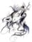 3D Wolfskopf Aufkleber, Asudaro Autoaufkleber Tintenmalerei Wolfskopf PVC Motorrad Autoaufkleber Autoaufkleber Auto Motorhaube Karosserie Aufkleber Wolf Head Emblem Abziehbilder Sticker,Schwarz