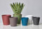 Euro3plast Clivo Greener Blumentopf 3 Größen und 6 Farben zur Wahl (18 cm, Petrol-Blau)
