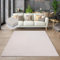 the carpet Cosy kuschelig Warmer Fellteppich, weich und elegant, waschbar und Fußbodenheizung geeignet, Öko-Tex Zertifiziert, Beige, 200 x 280 cm