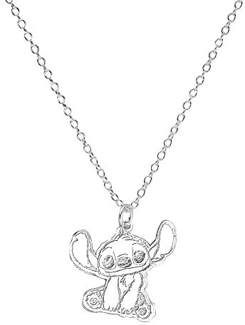 Stitch Necklace,Collarbone Chain Cute Girl Pendant, Fashionable Stitch Cartoon Cute Couple Necklace Personalized Hip-Hop Pendant Sweater Chain