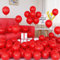 Luftballons Rote, 50 Stück 5 Zoll Matt Rote Latex Ballon Set mit Band für Frauen Männer Mädchen Jungen Geburtstag Weihnachten Hochzeit Graduierung Party Deko Eagagement Neujahr Karneval Dekorationen