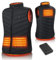 DJROLL Giacca Riscaldante per Donna/Uomo, Gilet Riscaldante con Batteria da 10.000 mAh, Elettrico USB con 3 Livelli di Temperatura Giubbotto Riscaldante per Campeggio all'Aperto Escursionismo