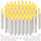 Yakpo 48er Pack LED Stabkerzen, batteriebetrieben, Halloween flameless flackernde hängende schwebende Kerzen, elektrische Fake-Kerzen für Fenster- und Hochzeitsdekorationen
