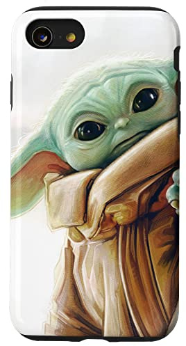 Star Wars The Mandalorian Grogu White Case for iPhone SE (2020) / 7/8