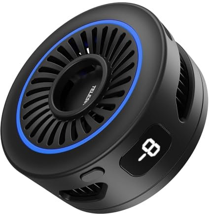 TELESIN° Magnetic Phone Cooler for Gaming and Live Streaming, Cell Phone Cooling Fan Portable Phone Radiator Cooling Fan for MagSafe, Gaming Semiconductor Cooling for iPhone/Android/Ipad