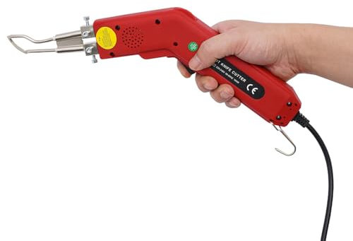 Taglierina Elettrica a Coltello Caldo, Taglierina Termica per Polistirolo Espanso da 100 W, Coltello Elettrico Professionale per Tessuti, Temperatura Regolabile 50-500 ℃ per Nastro da Taglio