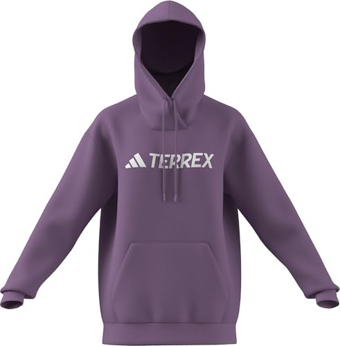 adidas Women's Terrex Multi Large Logo Hoodie, Preloved Purple, XXL