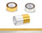 Thapncow 15mm x 5m Nastro Washi Metallico, nastro adesivo Washi in lamina metallica, Adesivo in Lamina di Mascheratura Autoadesivo, per fai da te, artigianato, 6 rotoli, Tono Oro, argento