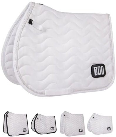 NETPROSHOP Schabracke Versehen mit Nummernhalter Vielseitigkeit und Dressur Pony und Full, Groesse:Pony, Farbe:VS Weiss