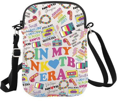 Pop-Band Geschenk Musikliebhaber Geschenk Musikband Themed Make-up Tasche Classic Rock Konzert Geschenk, Nktb Era Cr EU, Kosmetiktasche mit Aufdruck