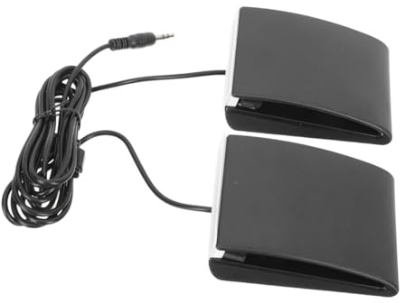 Robustes Schwarzes E-drum Pedal mit 3,5-anschluss für Musiker | ABS Ausführung, Tragbar und Plug And Play, für Musikunterricht und Live Setups