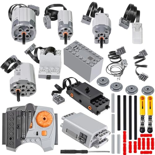 BrickBounty 36-teiliges Motor-Set, technische Teile und Motor-Kit für STEM montierte Bausteine, DIY & MOC Brick Control Function Kit