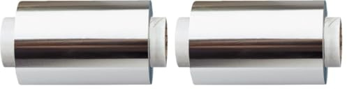 Fripac-Medis Le Coiffeur Aluminium-Haarfolie 50m x 120mm x 0.02mm, silber (Packung mit 2)