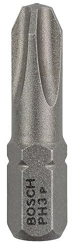 Bosch Professional Bit Extra-Hart für Phillips-Kreuzschlitzschrauben (PH3, Länge: 25 mm, 25 Stück) 2607001516 Cranberry