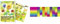 URSUS Regenbogen-Fotokarton-Bastelmappe, (B)230 x (H)330 mm VE = 1