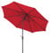 Schneider Sonnenschirm Harlem, rot, 270 cm rund, 640-77, Gestell Stahl, Bespannung Polyester, 5 kg