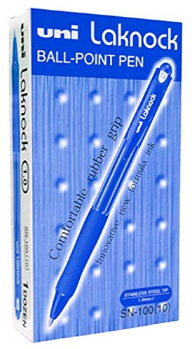 Uni-Ball Laknock SN-100 (10) Kugelschreiber, Blau, 1,0 mm, Box, 12 Stück