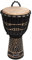 World Rhythm Jammer Swirl MDJ032- Tamburo Djembé 30.5 cm, Nero