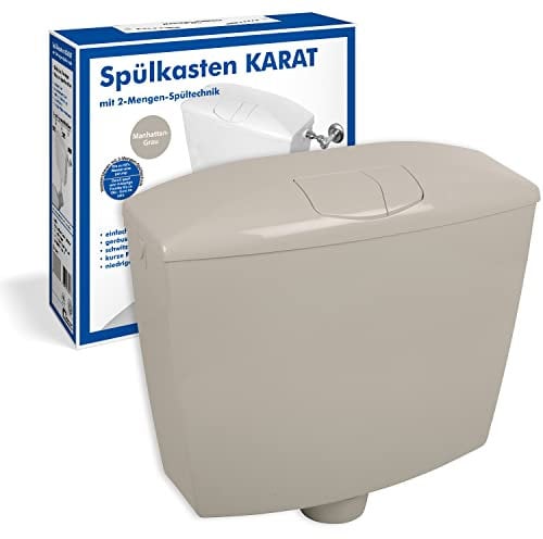 Sanitop-Wingenroth Spülkasten Karat | Tiefspülkasten mit Zwei-Mengen-Technik | 3,5 oder 6-9 l | Geräuscharm und vollisoliert | Variabler Anschluss | Manhattan | 21055 3