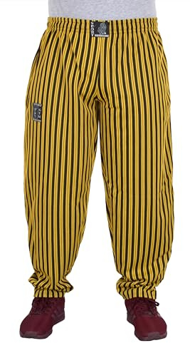ESRA Herren Bodybuilding Hose Trainingshose Gym Hose gestreift Bodybuilder Hose Herren Sporthhose Herren Jogginghose Fitness-Hose Männer Sport-Hose SP01