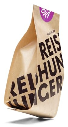 REISHUNGER Bio Vollkorn Jasmin Reis – 600 g | Der beliebte Duftreis als Vollkorn – Aus Kambodscha
