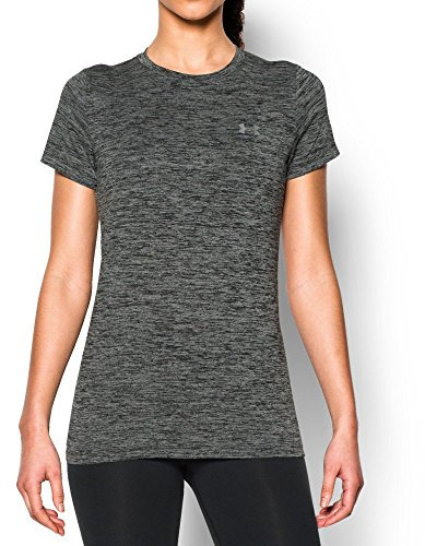 Under Armour Damen Kurzarmshirt Tech SSC - Twist, Schwarz, SM, 1277206-001