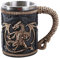 Pacific Giftware gothique Squelette Dragon Tête de mort Pinte Chope à bière 453,6 gram en acier inoxydable Insert