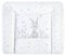 Julius Zöllner Wickelauflage Softy 65x75 cm - Wickelunterlage - wasserdicht und abwischbar - Made in Germany – Oeko-Tex Standard 100 – Häschen und Eule