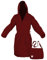 tex family - Peignoir en microfibre technique - Bordeaux - Taille XL