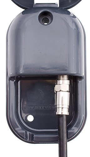 Maxview B2020/A Single Weatherproof Outdoor Socket with F Connection - Anthracite