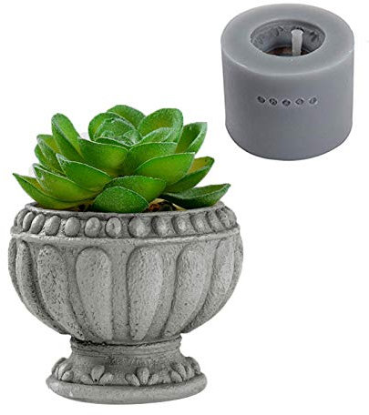 NICOLE Silicone Molds for Concrete Succulent Flower Pot Concrete Cement Clay Mold Silicone Resin Mold Candle Soap Making Mould