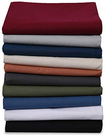 Renforce Bettlaken Haustuch aus 100% Baumwolle ohne Gummizug, Farbe: Creme, Größe: 160 x 200 cm