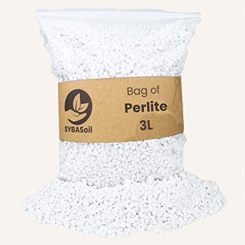 Sybotanica Perlit 3 Liter , Perlite für Pflanzen , Verbessert die Belüftung