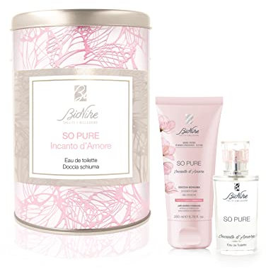 BioNike Kit Natale So Pure Incanto D'amore - Eau De Toilette 50 Ml E Doccia Schiuma, 200 ml