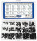 BGTXINGI Lot de 300 vis sans tête M3/4/5 à six pans creux - Avec boîte en plastique - Classe 12,9 - Acier allié noir (lot de vis sans tête à six pans creux)