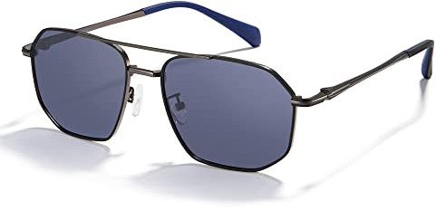 Cyxus Sonnenbrille für Herren, polarisiert, klassisch, UV400, zum Autofahren, Angeln, Reisen, 11-blau