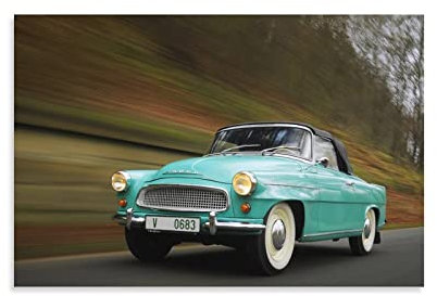 Auto-Poster Skoda Felicia Typ 994 Leinwand-Poster und Wandkunstdruck, modernes Familienzimmer, Schlafzimmer, Dekoration, Poster, 40 x 60 cm